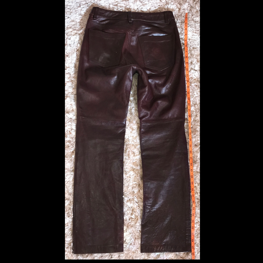 Burgundy Bootcut  Moto Leather Pants by GAP Sz.27